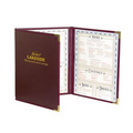 Royal Select Triple Panel Continuous Menu Cover (Holds THREE 5 1/2"x8 1/2" Inserts)